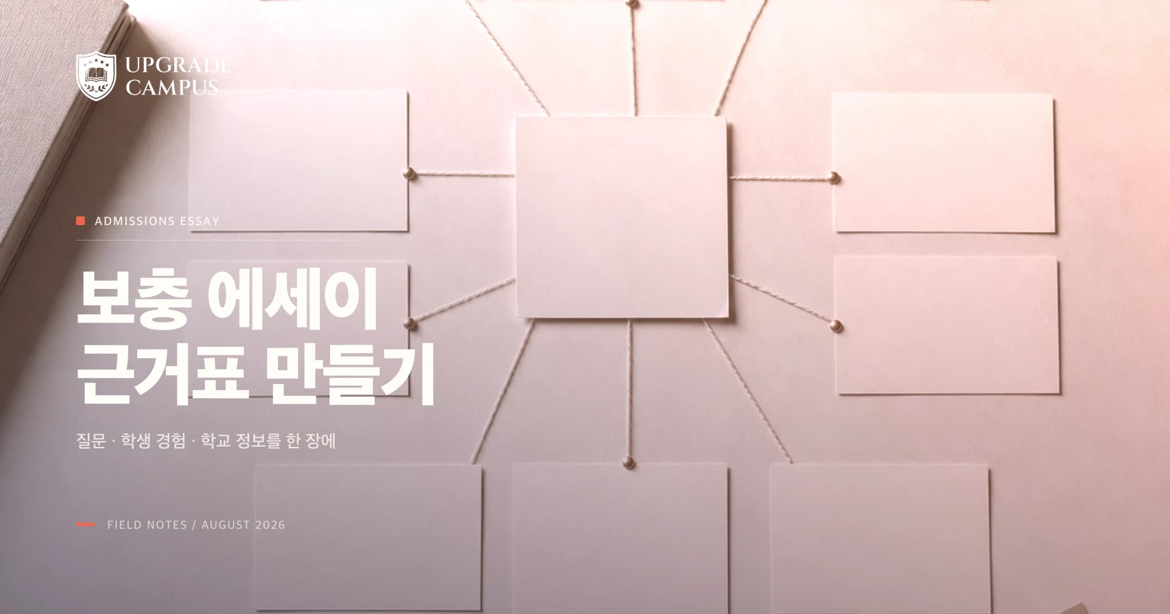 미국대학 Supplemental Essay, 학교마다 다른 질문을 한 장의 근거표로 준비하는 법