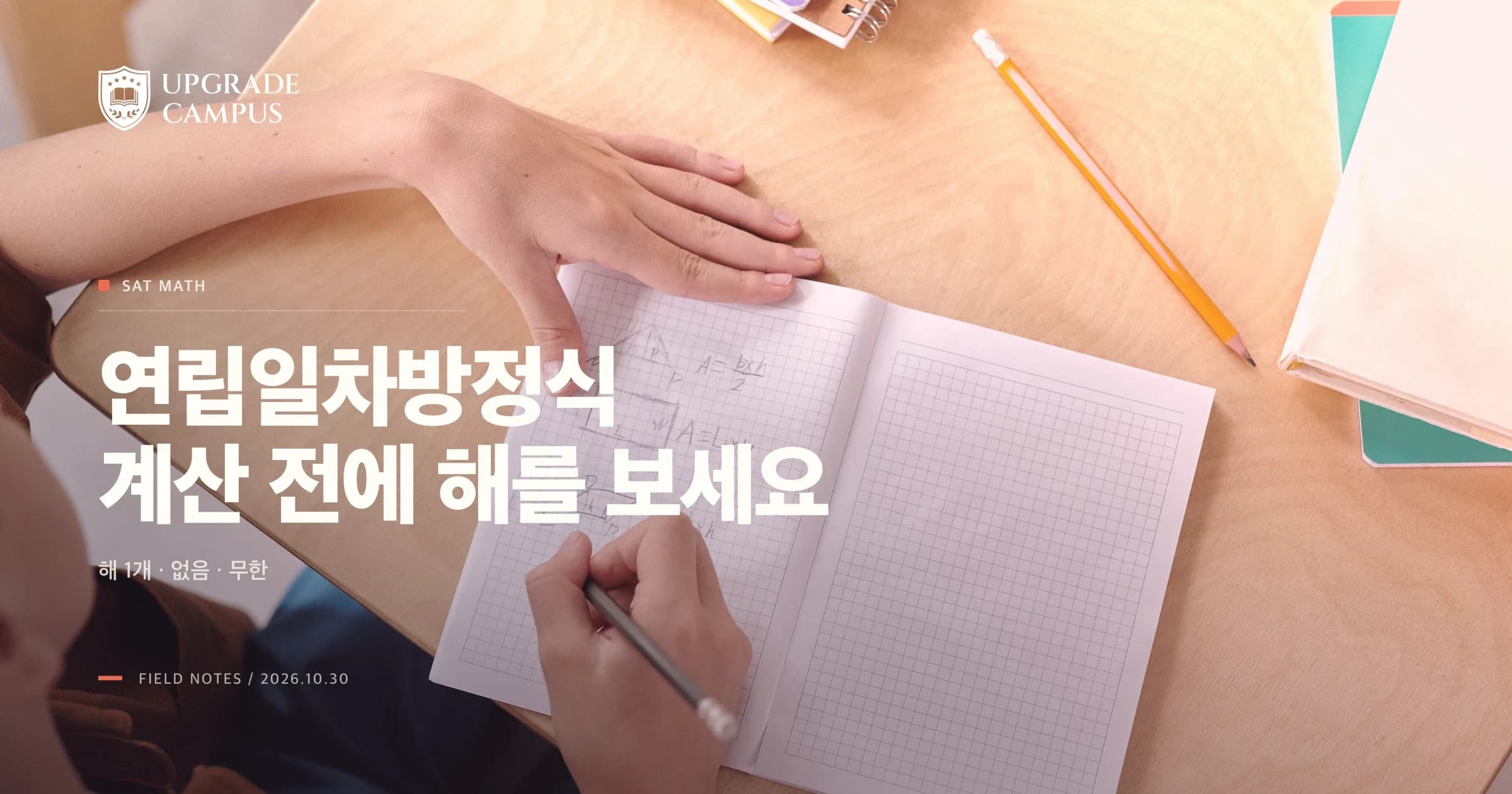 SAT 연립일차방정식, 계산 전에 해가 몇 개인지 보세요
