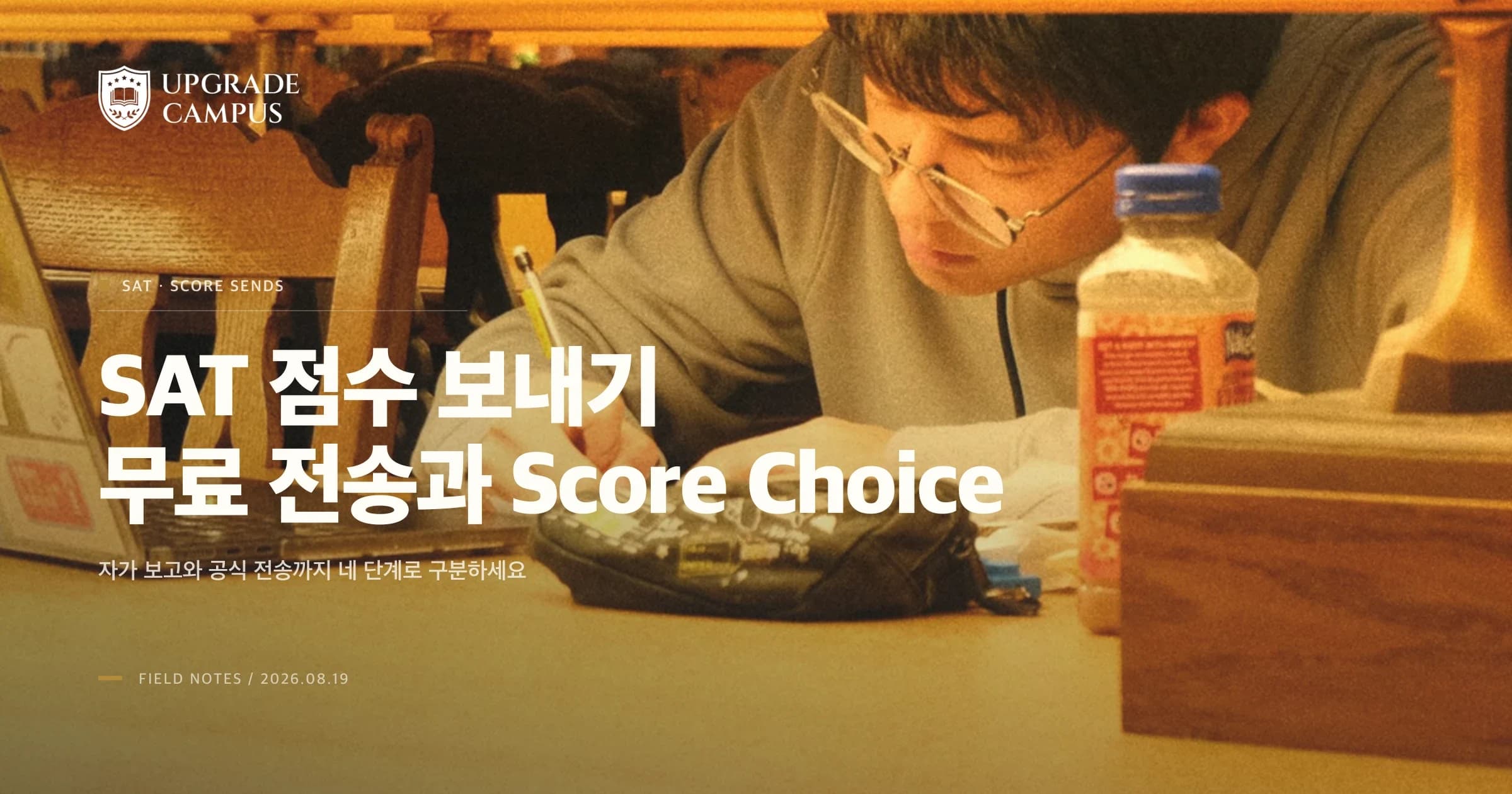 SAT 점수 보내기, 무료 4곳·Score Choice·자가 보고를 구분하세요