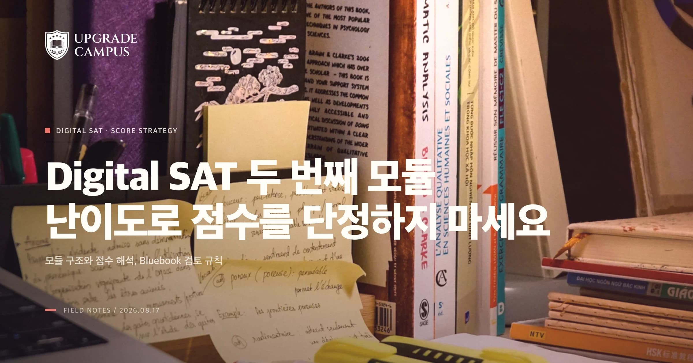 Digital SAT 두 번째 모듈 난이도로 점수를 단정하면 안 되는 이유