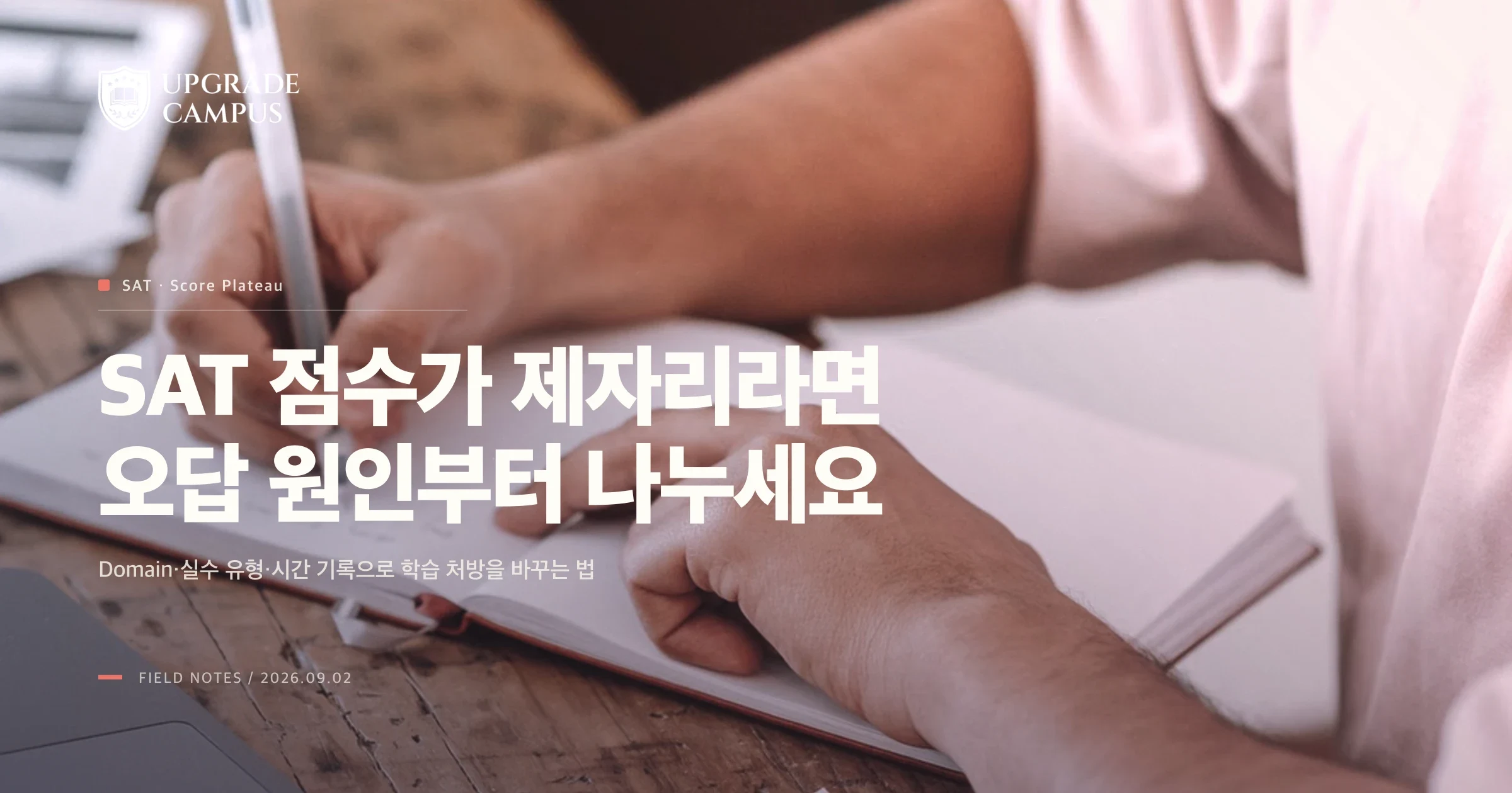SAT 점수가 계속 제자리라면, 문제 수보다 오답의 원인부터 나누세요